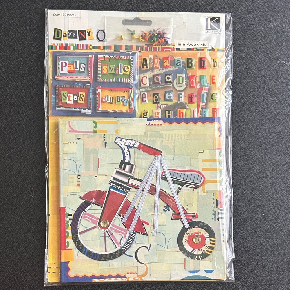 K & Company Danny O Mini Scrapbook Kit with Bicycle Design
